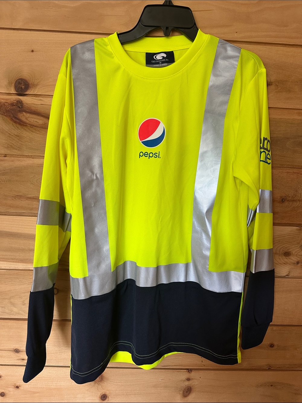 G&G Outfitters Sweatshirt Me Yellow Pepsi Zero Zone Hi-Vis Reflective Safety
